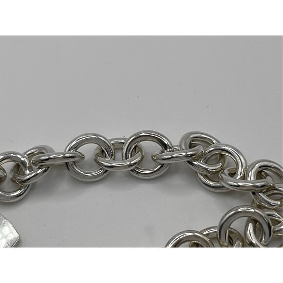 Tiffany & Co. Heart Tag Charm Initials “JSL” - Bracelet 8" Sterling Silver Round - Picture 8 of 16